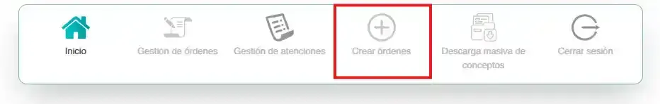 Menú Crédito