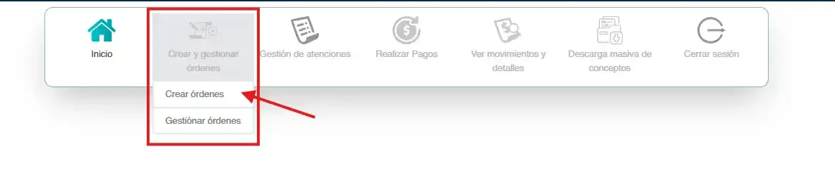 Menú Contado
