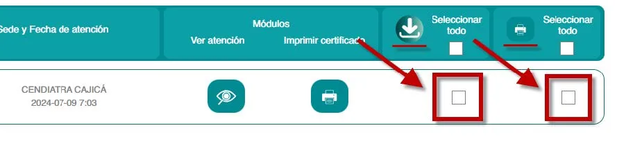 Descarga Certificados