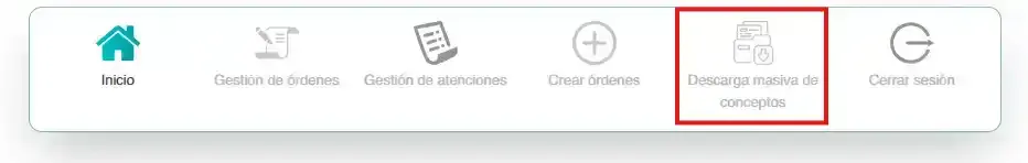 Menú Crédito