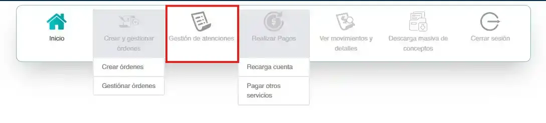 Menú Contado