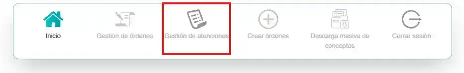Menú Crédito