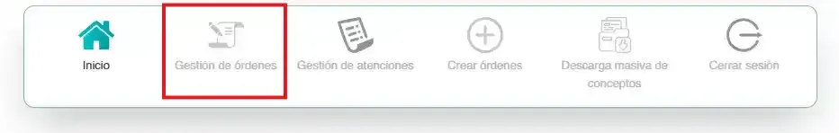 Menú Crédito