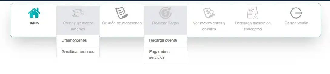 Menú Contado