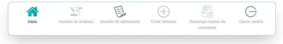 Menú Crédito