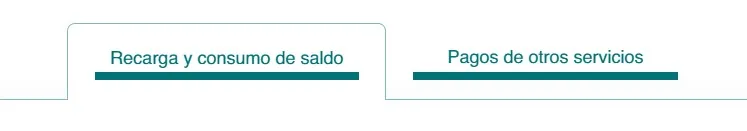 Recarga y consumo de saldo