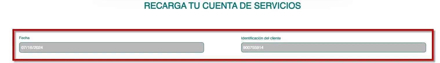 Recargar Cuenta 1