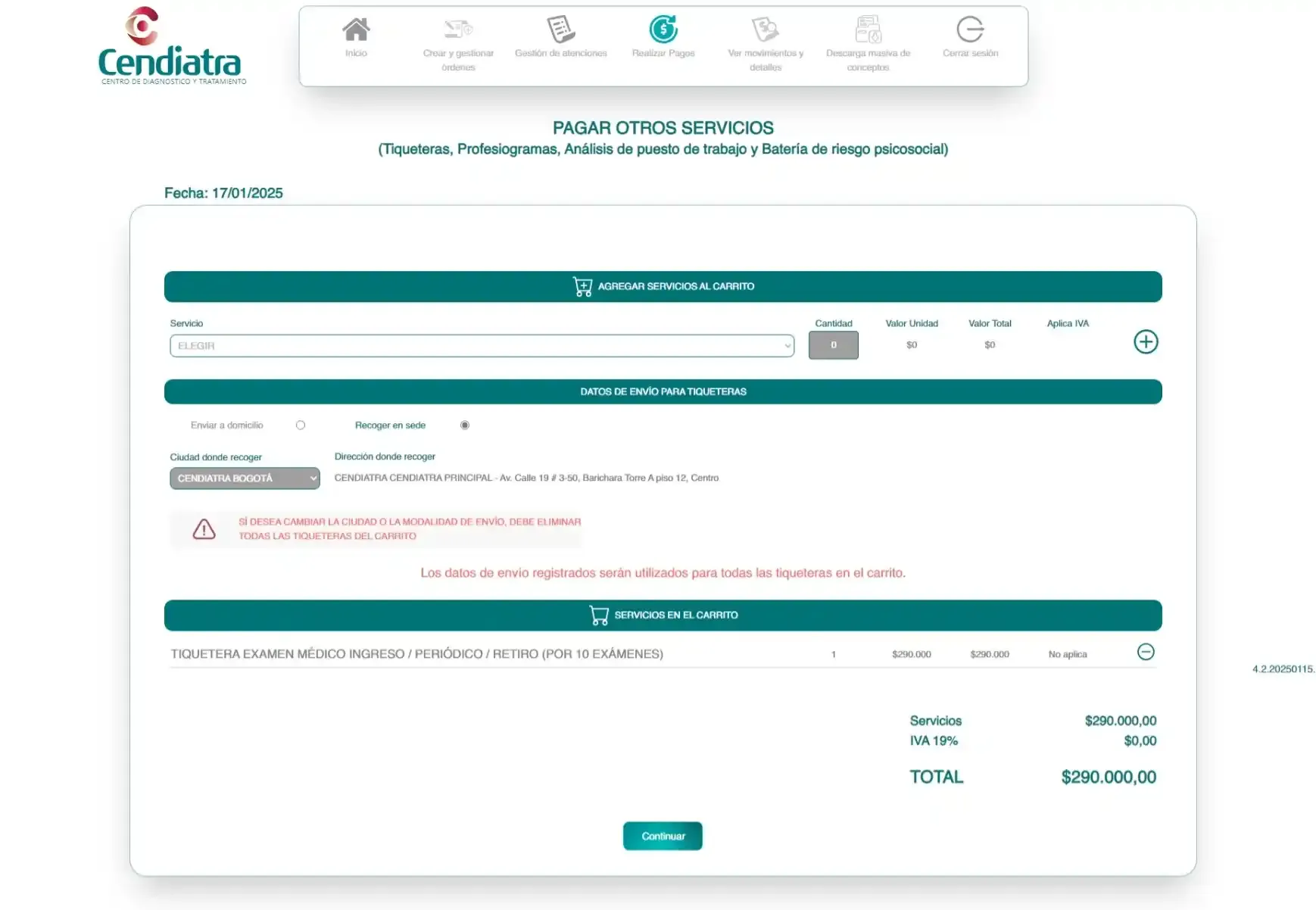 Pago de Otros Servicios