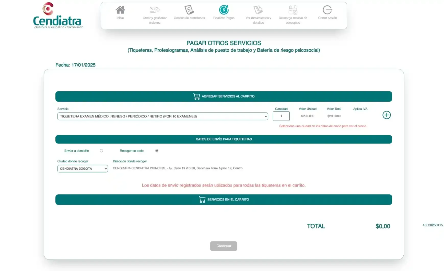 Pago de Otros Servicios