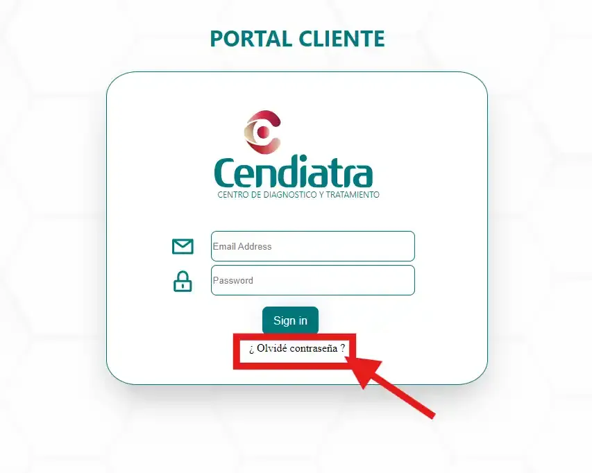 Olvidé contraseña